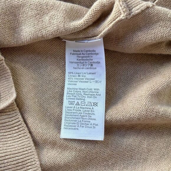 J. Crew Linen-blend button tunic sweater - Picture 7 of 12